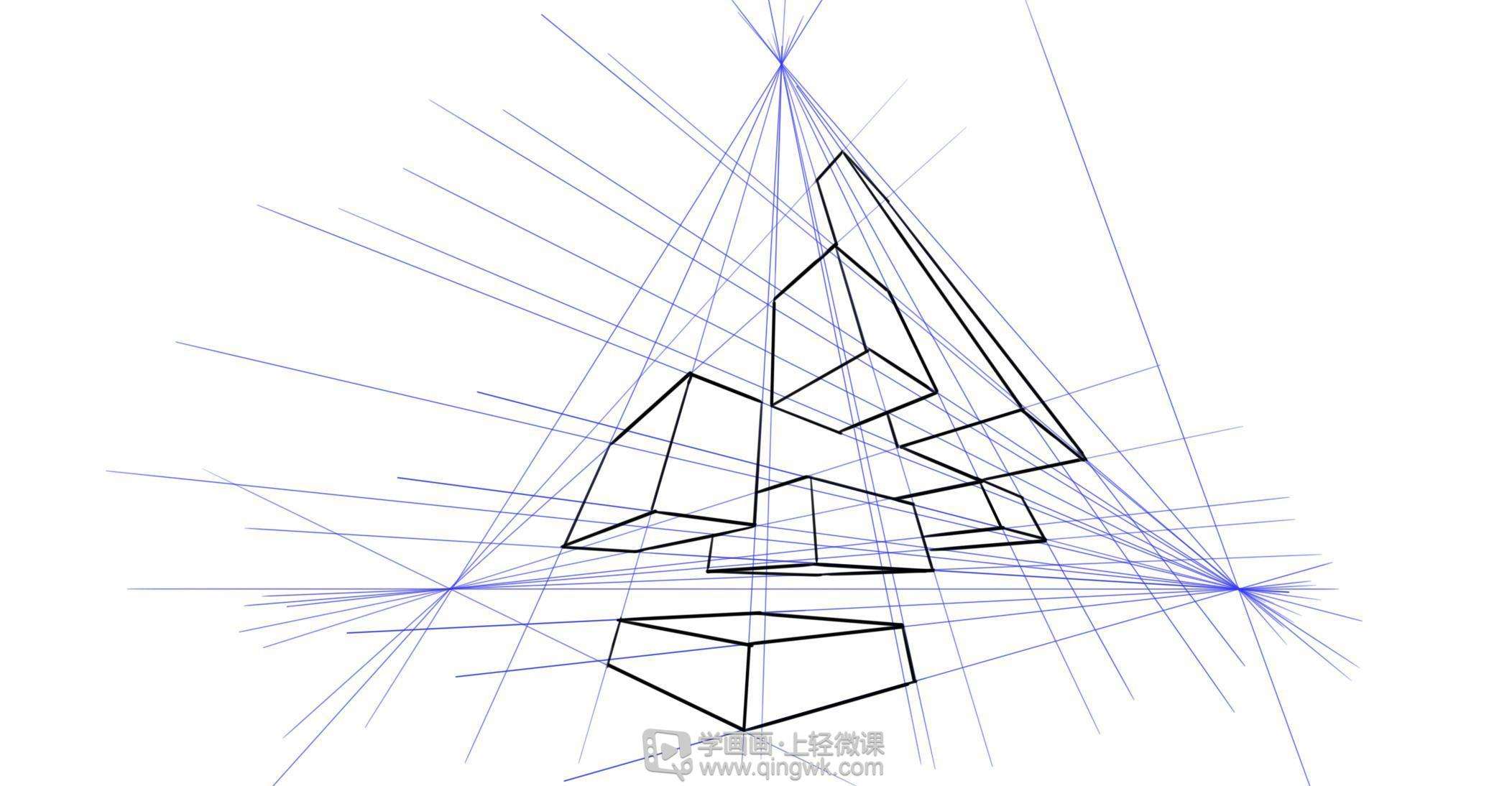 三点透视画法步骤基础的简单介绍